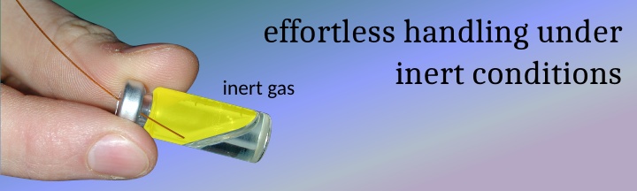 effortless handling under inert conditions